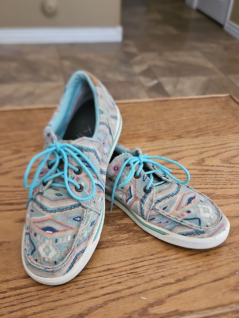 Twisted X Hooey Loper Southwest Aztec Patterned Sneakers Womens 8